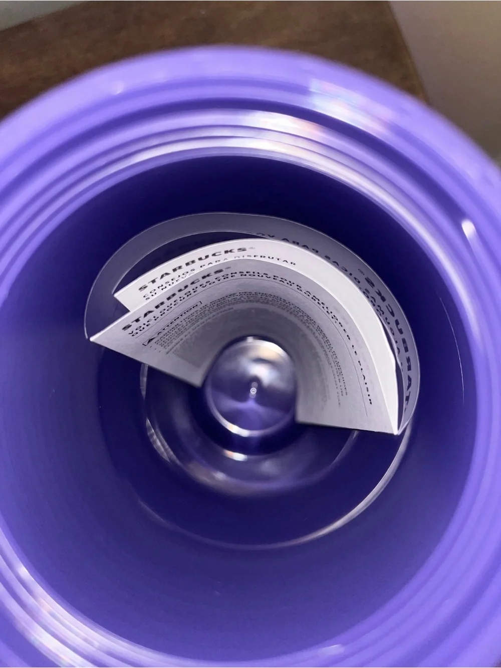 Starbucks Purple Matte Travel Mug with Embossed Siren